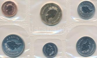 Kanada 1996. 1c-1$ (6xklf) forgalmi sor eredeti tokjában tanúsítvánnyal T:1 
Canada 1996. 1 Cent - 1...