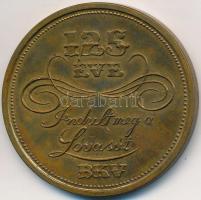 1991. "125 éve indult meg a lóvasút" fém emlékérem (38mm) T:2