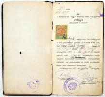 1926 Pauler Ákos és más neves oktatók aláírásai jogász egyetemi leckekönyvben