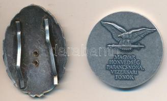 DN "Magyar Honvédség Parancsnoka, Vezérkari Főnök" fém emlékérem (38mm) + Turul madaras, f...
