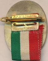 Német 3. Birodalom 1938. "Nemzetközi Kézműves Kiállítás Berlin 1938." zománcozott fém jelv...