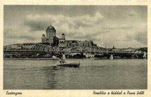 Esztergom, Bazilika, Duna, híd (fa)