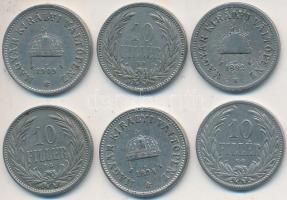 1892-1909KB 10f Ni (6xklf) T:1-,2,2-