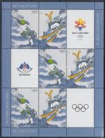 Winter olympics, Salt Lake City minisheet, Téli Olimpia, Salt Lake City kisív