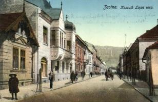 Zsolna, Kossuth Lajos utca; Schwarcz Vilmos kiadása / Kossuth square