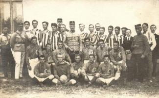 1921 A veszprémi MOVE labdarúgó csapata / football team photo (ferdén vágott / slant cut)