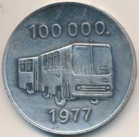 1977. "Ikarus Karosszéria és Járműgyár Budapest / 100.000" fém emlékérem (40mm) T:2,2-