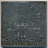 1898. "Marosvásárhelyi Sport Egyesület - Adj Isten / Marosvásárhely" fém emlékplakett (66x...