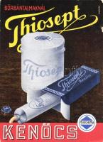 Thiosept kenőcs bőrbántalmaknál / medicine advertisement s: Maister (16.5 x 11.8 cm) (small tear)
