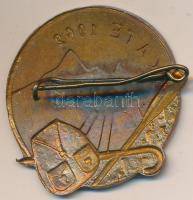 1962. "KATE 1962" zománcozott fém turista jelvény T:2