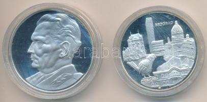 Jugoszlávia 1982. 1000D Ag + 1500D Ag "XVII. Kajak-kenu VB" pár T:PP Eredeti dísztokban, t...