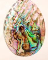 Paua függő ezüst (Ag) láncon, 5,6 g