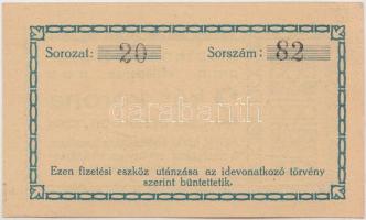 Újpest 1919. Mauthner Bőrgyár 1k + 2K váltópénz T:I,I-