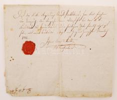 1812 Linz, német nyelvű ex officio levél Karl Freiherr von Lempurch (1789-?) későbbi császári tanács...