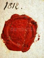 1812 Linz, német nyelvű ex officio levél Karl Freiherr von Lempurch (1789-?) későbbi császári tanács...