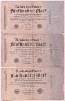 Németország / Weimari Köztársaság 1922. 500M (5x) + 1922. 5000M (3x) T:II-,III,III-
Germany / Weimar...