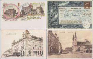 100 db megíratlan reprint városképes lap a történelmi Magyarország területeiről / 100 unused Hungari...