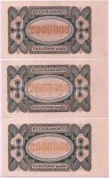 Németország / Weimari Köztársaság 1923. 20.000M (4x) + 500.000M + 2.000.000M (4x) + 20.000.000M + 10...