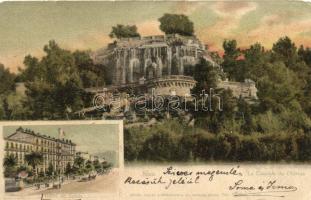 Nice, Hote, de Suede, La Cascade du Chateau / hotel, castle (Rb)