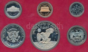 Amerikai Egyesült Államok 1978. 1c-1$ (6xklf) forgalmi szett dísztokban T:PP USA 1978. 1 Cent - 1 Dollar (6xdiff) coin set in case C:PP