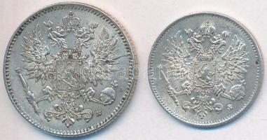 Finnország 1916. 25p Ag + 50p Ag T:2
Finland 1916. 25 Pennia Ag + 50 Pennia Ag C:XF