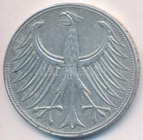 NSZK 1958F 5M Ag T:2-
FRG 1958F 5 Mark Ag C:VF