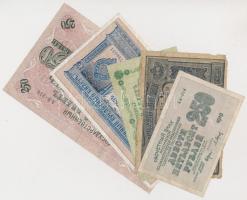 Orosz Birodalom 1898. 1R + 1917. 250R + Szocialista Szövetségi Szovjet Köztársaság 1918. 3R + 1919. 250R + 1921. 5000R T:III,III- Russian Empire 1898. 1 Ruble + 1917. 250 Rubles + Socialist Federated Soviet Republic 1918. 3 Rubles + 1919. 250 Rubles + 1921. 5000 Rubles C:F,VG