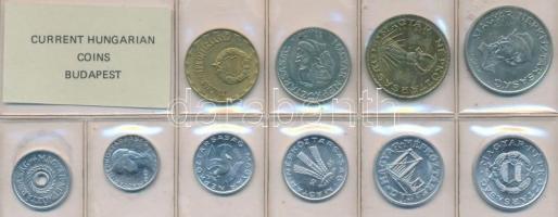 1985. 2f-20Ft 10db klf érmés forgalmi sor fóliatokban T:1