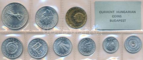 1977. 2f-10Ft 9db klf érmés forgalmi sor fóliatokban T:1