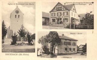 Bruebach, Church, Restaurant Meyer-Hollinger, school (EB)