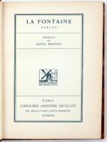 La Fontaine Fables. Préface de Raoul Mortier. Paris, 1930, Librairie Aristide Quillet. Kiadói, dombo...