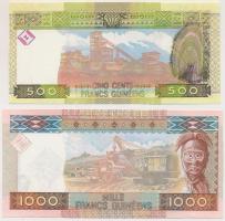 Guinea 2006. 500Fr + 2010. 1000Fr T:I,I-
Guinea 2006. 500 Francs + 2010. 1000 Francs C:UNC,AU
