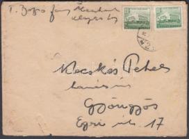 Bozsó János (1922-1998)  Munkácsy-díjas festőművész saját kézzel írt egész oldalas levele és aláírás...