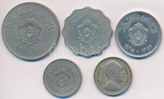 Líbia 1952. 1P + 1965. 10M + 20M + 50M + 100M T:2
Lybia 1952. 1 Piastre + 1965. 10 Milliemes + 20 Mi...