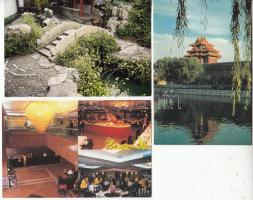 84 db MODERN kínai városképes lap, és egy 18 lapból álló képeslap leporello, megíratlan, kiváló minőségű / modern Chinese postcards and 1 postcard leporello with 18 cards, unwritten, excellent quality