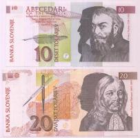 Szlovénia 1990. 1T + 2T + 1992. 10T + 20T T:I,II
Slovenia 1990. 1 Tolar + 2 Tolarjev + 1992. 10 Tola...