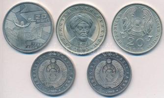 Kazahsztán 1993. 20T + 1995. 20T "50 éves az ENSZ" + 2006. 50T "20. évforduló" +...