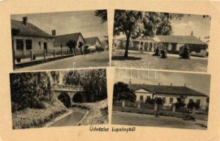 7 db RÉGI magyar városképes lap: Békéscsaba, Lepsény, Enying, Hanva, 2 db a Képzőművészeti Alap kiad...