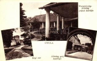 Gyula - 7 db RÉGI magyar városképes lap