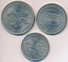 Costa Rica 1975. 5C + 10C + 20C mind "25 éves a Central Bank" T:2
Costa Rica 1975. 5 Colon...