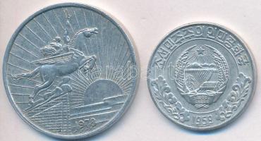 Észak-Korea 1959. 10Ch Al + 1978. 50Ch Al T:2
North Korea 1959. 10 Chon Al + 1978. 50 Chon Al C:XF
