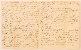 cca 1882 Széll Piroska (1865-1886) levele apjához, Szél Kálmán szalontai esperesnek friss hírekkel é...