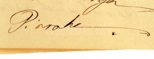 cca 1882 Széll Piroska (1865-1886) levele apjához, Szél Kálmán szalontai esperesnek friss hírekkel é...