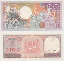 Suriname 1963. 10G + 1988. 100G T:I,I-
Suriname 1963. 10 Gulden + 1988. 100 Gulden C:UNC,AU