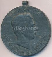 1918. "Sebesültek Érme" cink kitüntetés mellszalag nélkül. Szign.: R. Placht T:2,2- Hungary 1918. "Wound Medal" zinc decoration without ribbon. Sign.: R. Placht C:XF,VF