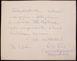Pécsi Sándor(1922-1972) kétszeres Kossuth-díjas magyar színész egy jelenetben, hátoldalon feliratozo...