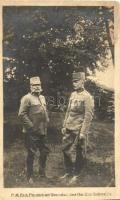 Erzherzog Friedrich and Feldmarschall-Leutnant Heribert von Herberstein, photo (EK)