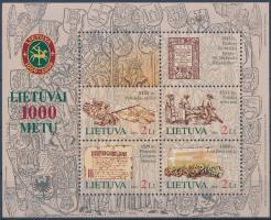 Lithuania Millennium block, 1000 éves Litvánia blokk