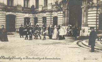 Budapest, IV Károly király és Zita királyné koronázása, Révész és Bíró photo