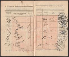 1910 M. Kir. Postatakarékpénztár Budapesten. BETÉT-KÖNYVESCSKE